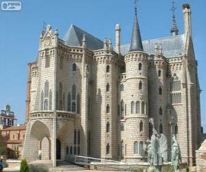 пазл Епископский дворец де Асторга, Испания (Антонио Гауди)